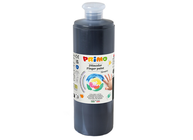 Verf - Vingerverf - Primo - 750 Ml - Zwart - Per Stuk