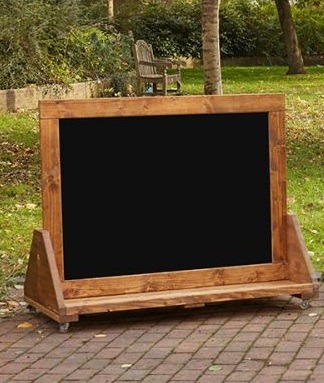 Krijtbord - Mobiel - 122 X 65,5 X 100 Cm - Hout - Per Stuk