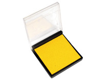Stempelkussen - 7 cm - geel - per stuk