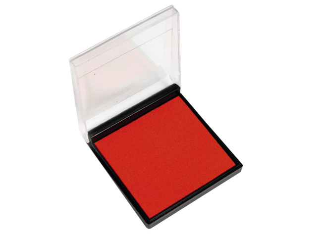 Stempelkussen - 7 Cm - Rood - Per Stuk