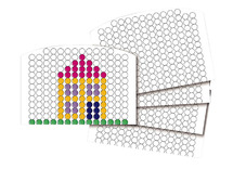 Knikkers - Bead Picture Builder - blanco kaarten - set van 5