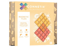 Constructie - magnetisch - Connetix - base plates - lemon & peach - set van 2