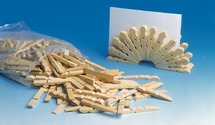 Hout - Wasknijper - Half - Set/200