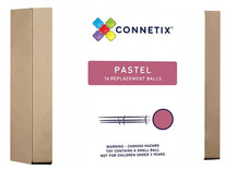Constructie - magnetisch - Connetix - pastel - ball run - replacement balls - set van 16