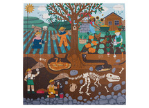 Puzzel - themapuzzel - Rolf - boven en onder de grond - de landbouw - 48-delig - hout - per stuk