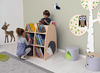 BOEKENKAST - BAMBINO - DUBBELZIJDIGE BOEKENKAST - EGEL - PER STUK