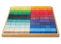 Open-ended - Grimm's - reuze mozaïek - honderdveld - hout - set van 100