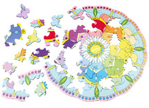 Puzzel - hout - Beleduc - Xxl fantasiepuzzel insecten - 46-delig