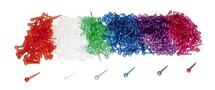 Spelden - plastic pins - set van 500 assorti