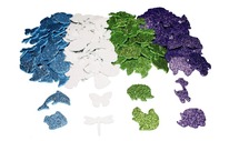 Foamstickers - glitter dieren 200st