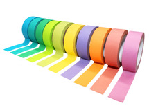 Kleefband - papiertape - gekleurd - set van 10 assorti