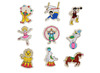 Hout - Inkleurmagneten - circus - Set V 9 Ass
