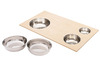 Speeltafel - Dusyma Sandstation - werkblad met kommen - set van 6