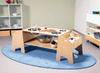 Speeltafel - Dusyma Sandstation - werkblad met kommen - set van 6