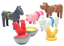 Bouwset - SmartMax My First Farm Animals - mijn eerste boerderij - set van 6