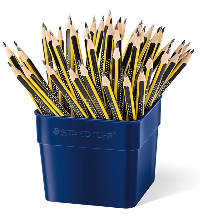 Potloden - Grafietpotloden - Staedtler Noris - Hb - Driehoekig - Koker - Set Van 48