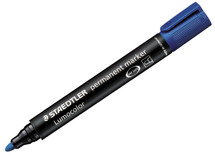 Stiften - whiteboard stiften - Staedtler Lumocolor 352 - rond - blauw - per stuk