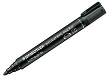 Stiften - whiteboard stiften - Staedtler Lumocolor 352 - rond - zwart - per stuk