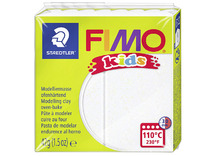 Boetseerklei - Staedtler Fimo Kids - boetseren - 42 g - glitter wit - per stuk