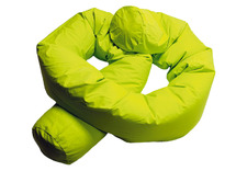 Kussen - Dusyma - slang - 400 x 25 cm - lichtgroen - per stuk