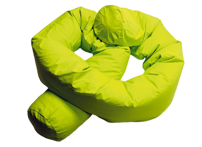 Kussen - Dusyma - Slang - 400 X 25 Cm - Lichtgroen - Per Stuk
