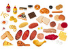Speelgoed - imitatievoeding - Miniland - fast food - met opbergbox - set van 52 assorti