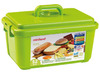 Speelgoed - imitatievoeding - Miniland - fast food - met opbergbox - set van 52 assorti