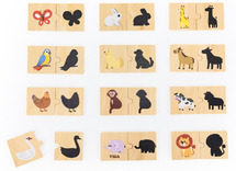 Puzzel - hout - Viga - schaduwspel - per spel
