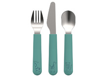 Bestek - kinderbestek - Mepal Mio - eetgerei - groen - set van 3