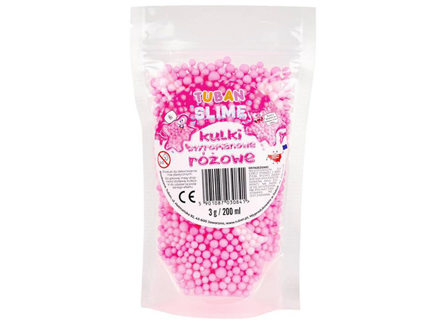 Slijm - Tuban - Foambolletjes - Fuchsia - Per Zakje