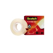 Kleefband - Scotch - Crystal - transparant - 1,9 cm x 33 m - per stuk