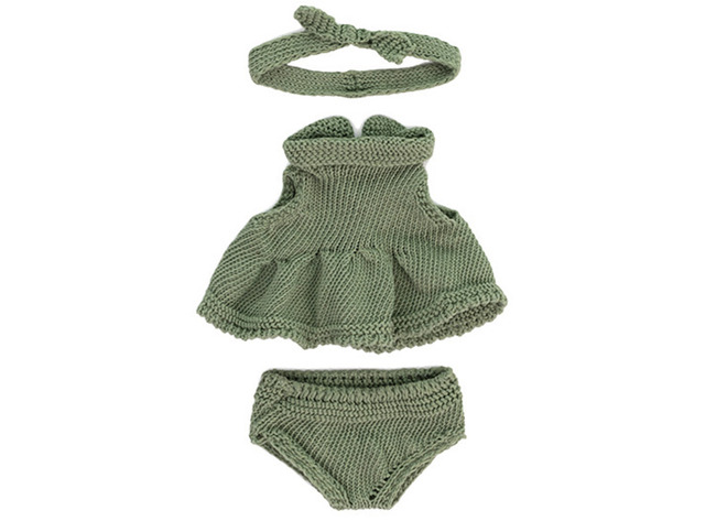 Poppenkleding - Miniland - Kledingset Modern - 21 Cm - Set Van 5