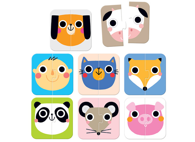 Mijn Eerste Spellen - Banana Panda - Matching Faces - Per Spel