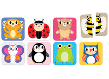 Mijn eerste spellen - Banana Panda - matching animals - per spel