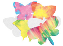 Crea-Papier - Kleurabsorberend - Vlinder - Set/48