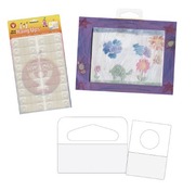 Hangers - ophangstickers - zelfklevend - 3 x 4 cm - set van 20