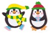 Kerst - foam - stickers - pinguins set v 120