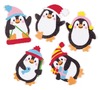 Kerst - foam - stickers - pinguins set v 120