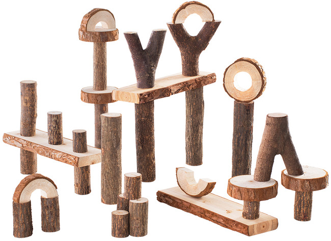 Bouwset - Boomstamblokken - Guide Craft - Branch Blocks - Per Set
