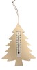 Thermometer - hout - kerst - per stuk