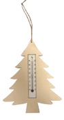 Thermometer - hout - kerst - per stuk