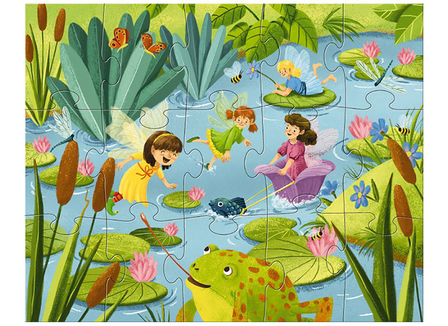 Puzzel - Fonkelden Feeenstad 3st