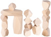 Constructie - houten stapelstenen 20st