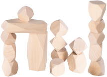 Constructie - houten stapelstenen 20st