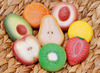 Speelgoed - Yellow Door Sensory Play Stones Fruit - sensorisch fruit - 8 stuks