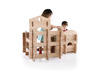 Constructie - blokken - hout - blokhutbouwer set van 89