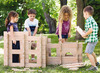 Constructie - blokken - hout - blokhutbouwer set van 89