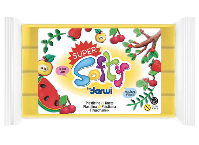 Boetseer - Plasticine - Supersofty - 350 G - Geel - P/st