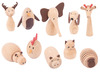 Speelgoed - figuurtjes - dieren - Tickit - hout - set van 10 assorti