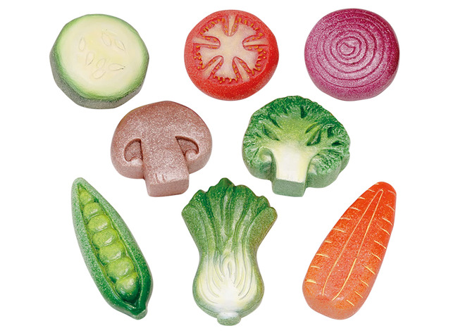 Speelgoed - Yellow Door Sensory Play Stones Vegetables - Sensorische Groenten - 8 Stuks